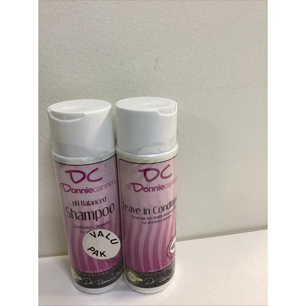 DC PH Balanced Shampoo and Leave In Conditioner 8 oz Discontinued Donnie Cannon